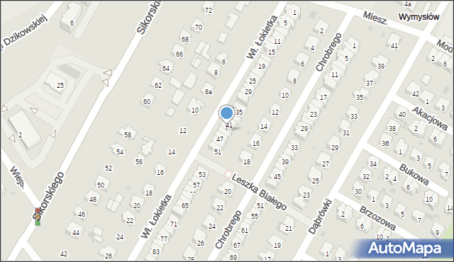 Tarnobrzeg, Króla Władysława Łokietka, 43, mapa Tarnobrzegu