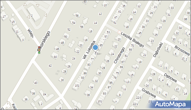 Tarnobrzeg, Króla Władysława Łokietka, 73, mapa Tarnobrzegu