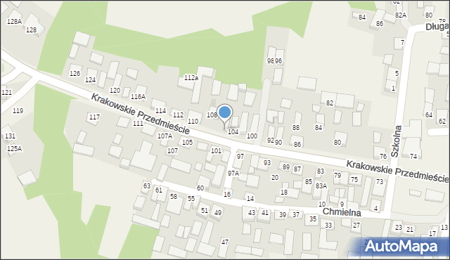 Tarnogóra, Krakowskie Przedmieście, 106, mapa Tarnogóra