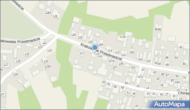 Tarnogóra, Krakowskie Przedmieście, 113, mapa Tarnogóra