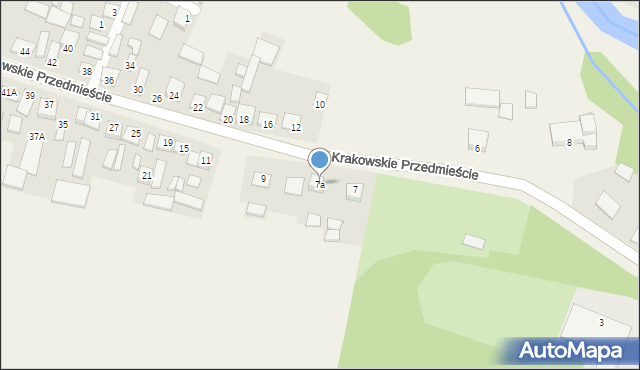 Tarnogóra, Krakowskie Przedmieście, 7a, mapa Tarnogóra