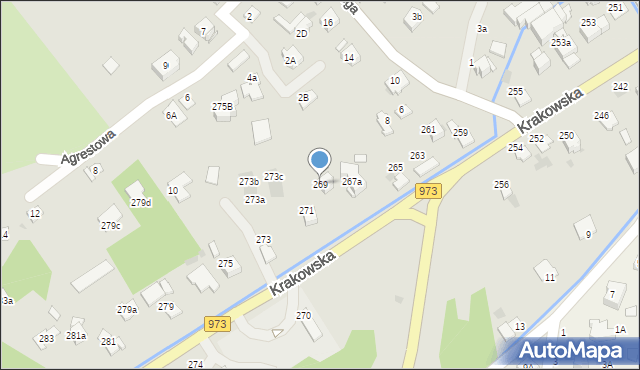 Tarnów, Krakowska, 269, mapa Tarnów