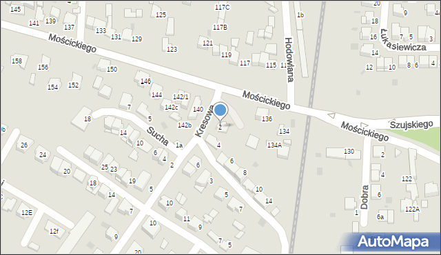 Tarnów, Kresowa, 2, mapa Tarnów