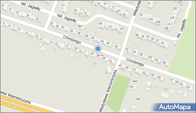 Tarnów, Króla Bolesława Chrobrego, 37, mapa Tarnów