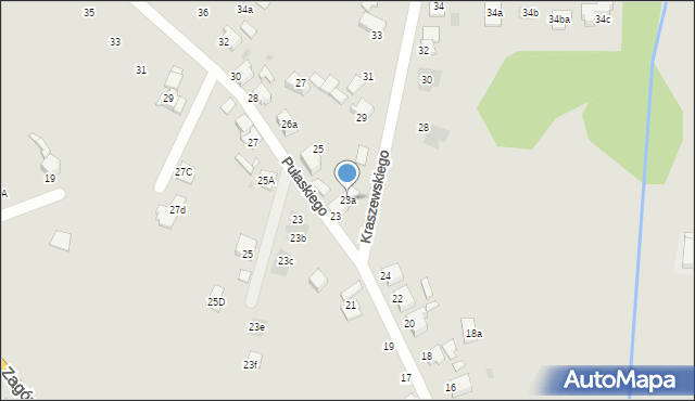 Tarnowskie Góry, Kraszewskiego Józefa Ignacego, 23a, mapa Tarnowskie Góry