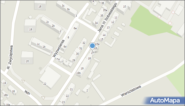 Tczew, Króla Jana III Sobieskiego, 17, mapa Tczew