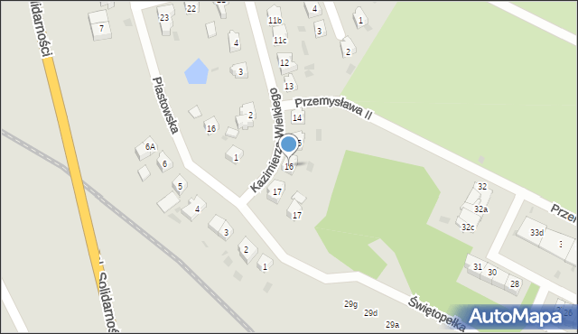 Tczew, Króla Kazimierza Wielkiego, 16, mapa Tczew