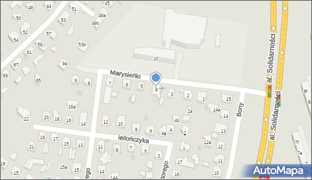 Tczew, Królowej Marysieńki, 4, mapa Tczew