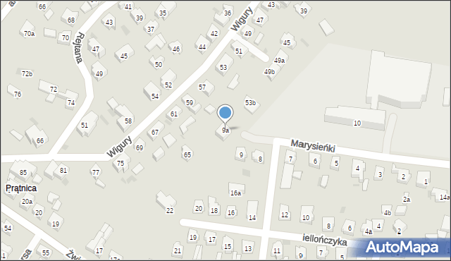 Tczew, Królowej Marysieńki, 9a, mapa Tczew