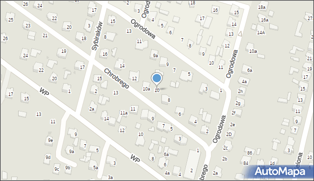 Tomaszów Lubelski, Króla Bolesława Chrobrego, 10, mapa Tomaszów Lubelski