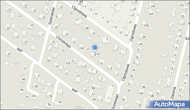 Tomaszów Lubelski, Króla Bolesława Chrobrego, 8, mapa Tomaszów Lubelski