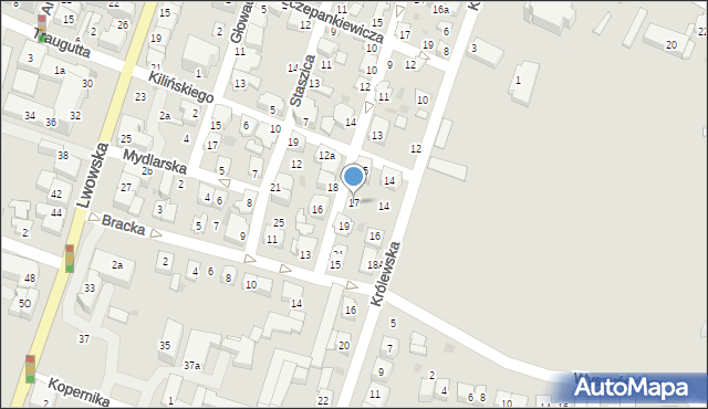 Tomaszów Lubelski, Króla Jana III Sobieskiego, 17, mapa Tomaszów Lubelski