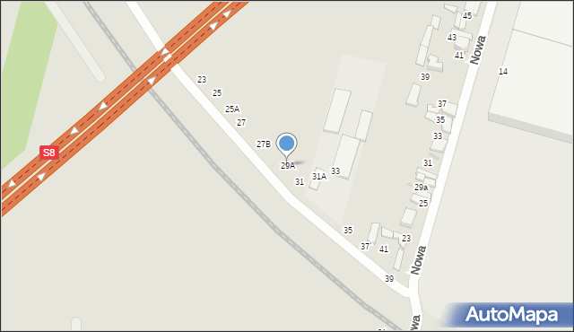 Tomaszów Mazowiecki, Krańcowa, 29A, mapa Tomaszów Mazowiecki