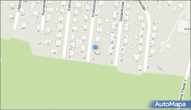 Tomaszów Mazowiecki, Krokusowa, 9, mapa Tomaszów Mazowiecki