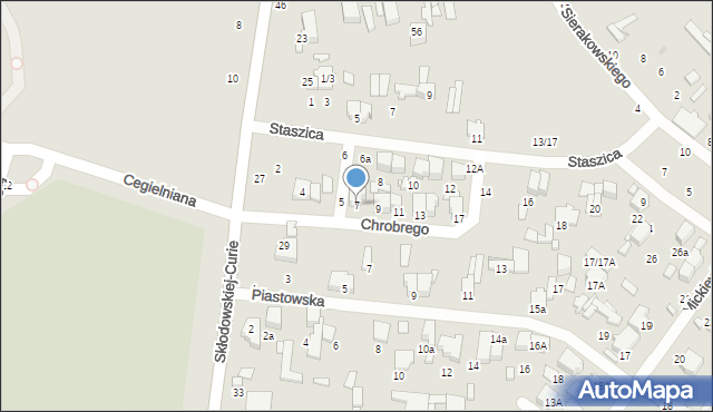 Tomaszów Mazowiecki, Króla Bolesława Chrobrego, 7, mapa Tomaszów Mazowiecki