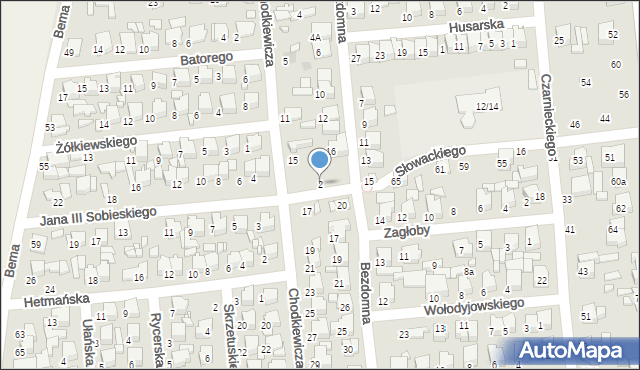 Tomaszów Mazowiecki, Króla Jana III Sobieskiego, 2, mapa Tomaszów Mazowiecki