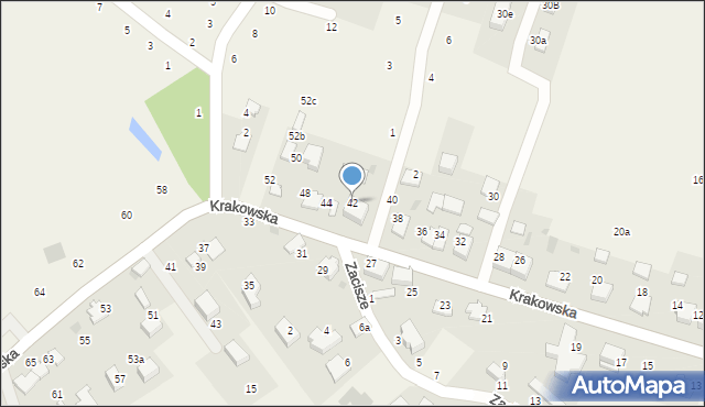 Tomaszowice, Krakowska, 42, mapa Tomaszowice