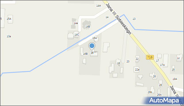 Topolin, Króla Jana III Sobieskiego, 16, mapa Topolin