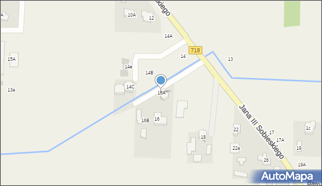 Topolin, Króla Jana III Sobieskiego, 16A, mapa Topolin