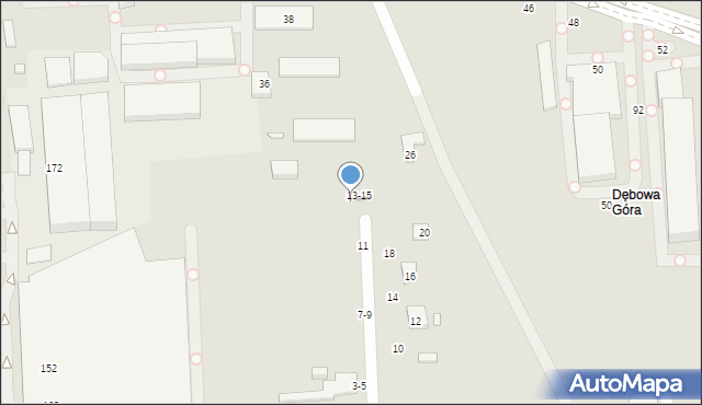 Toruń, Kraińska, 15-13, mapa Torunia