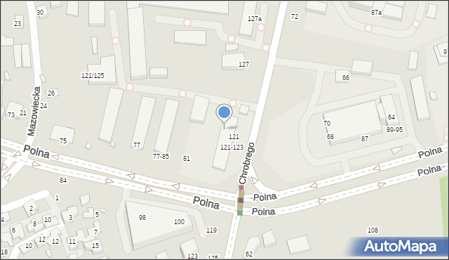 Toruń, Króla Bolesława Chrobrego, 122, mapa Torunia