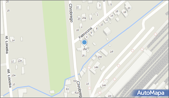 Toruń, Króla Bolesława Chrobrego, 16a, mapa Torunia