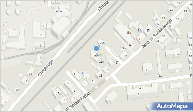 Toruń, Króla Jana III Sobieskiego, 27b, mapa Torunia