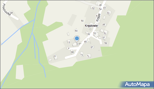 Tresna, Krajobrazowa, 2, mapa Tresna