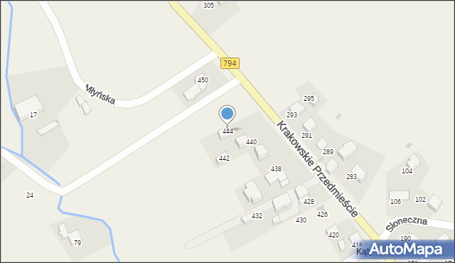 Trojanowice, Krakowskie Przedmieście, 444, mapa Trojanowice