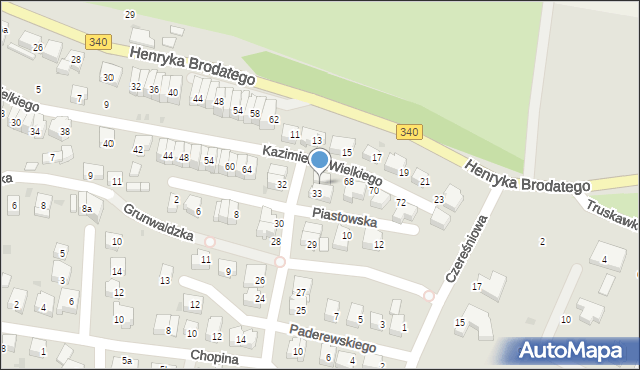Trzebnica, Króla Władysława Jagiełły, 35, mapa Trzebnica