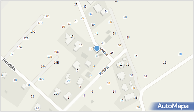 Tuchom, Krótka, 11, mapa Tuchom