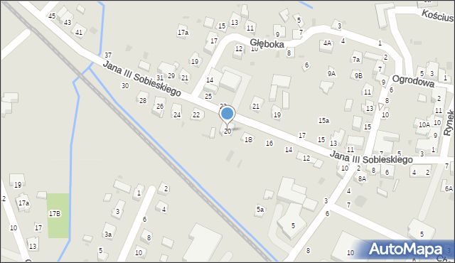 Tuchów, Króla Jana III Sobieskiego, 20, mapa Tuchów
