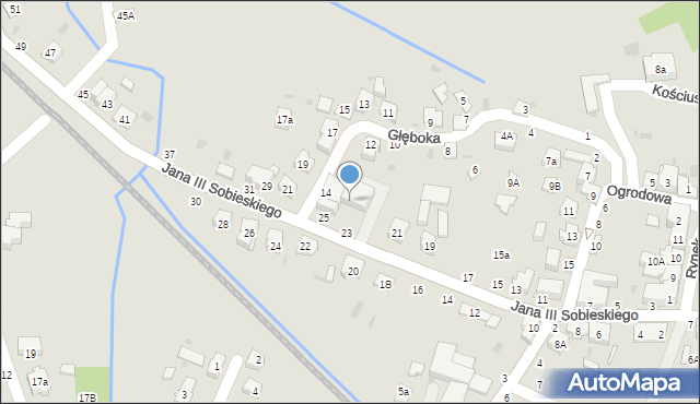 Tuchów, Króla Jana III Sobieskiego, 23-25, mapa Tuchów