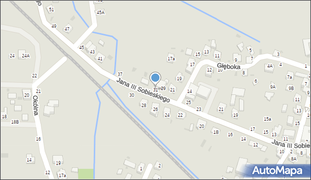 Tuchów, Króla Jana III Sobieskiego, 31, mapa Tuchów