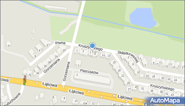 Turek, Kruszyńskiego Leona Lubomira, 7a, mapa Turka