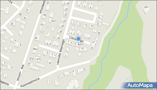 Twardogóra, Króla Bolesława Chrobrego, 8, mapa Twardogóra