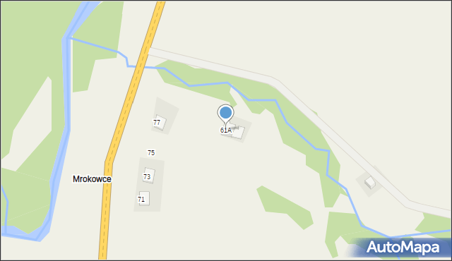 Tylicz, Króla Kazimierza Wielkiego, 61A, mapa Tylicz