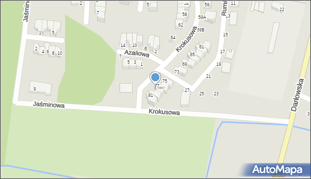 Ustka, Krokusowa, 79, mapa Ustka