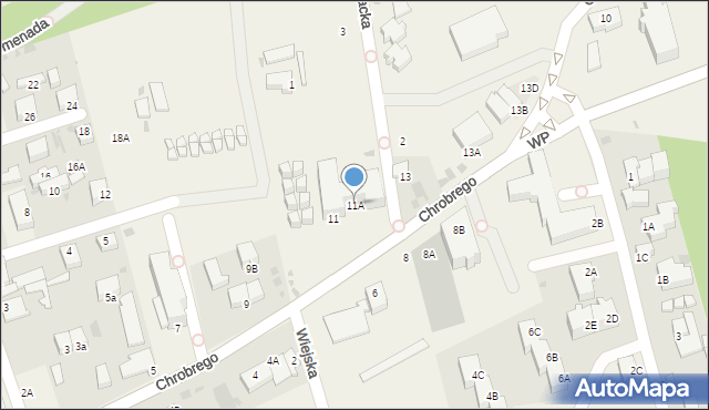 Ustronie Morskie, Króla Bolesława Chrobrego, 11A, mapa Ustronie Morskie