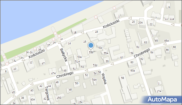 Ustronie Morskie, Króla Bolesława Chrobrego, 53b, mapa Ustronie Morskie