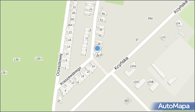 Wągrowiec, Kraszewskiego Józefa Ignacego, 28, mapa Wągrowiec