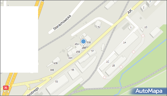 Wałbrzych, Króla Bolesława Chrobrego, 48B, mapa Wałbrzycha