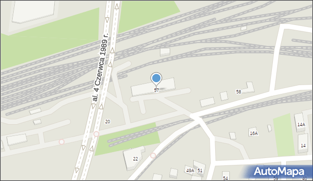 Warszawa, Kraszewskiego Józefa Ignacego, 57, mapa Warszawy