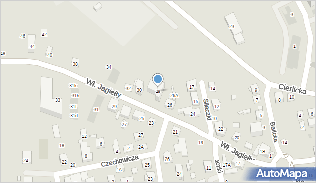 Warszawa, Króla Władysława Jagiełły, 28, mapa Warszawy