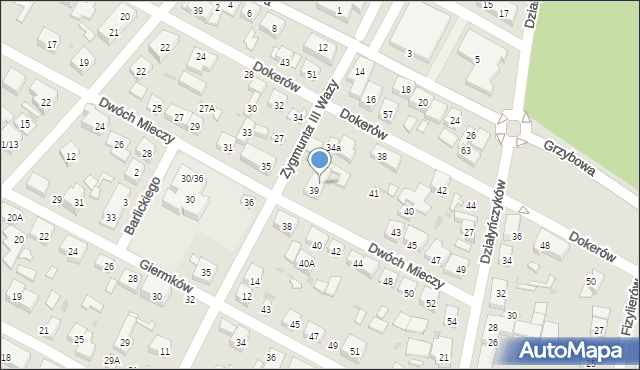 Warszawa, Króla Zygmunta III Wazy, 20, mapa Warszawy