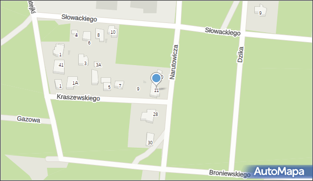 Warszawa, Kraszewskiego Józefa Ignacego, 11, mapa Warszawy