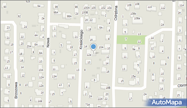 Wejherowo, Krasickiego Ignacego, bp., 12b, mapa Wejherowo