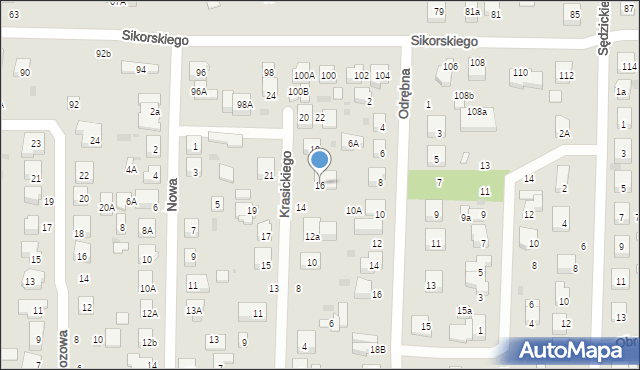 Wejherowo, Krasickiego Ignacego, bp., 16, mapa Wejherowo