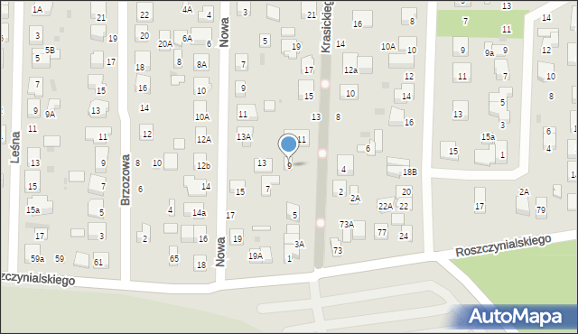 Wejherowo, Krasickiego Ignacego, bp., 9, mapa Wejherowo