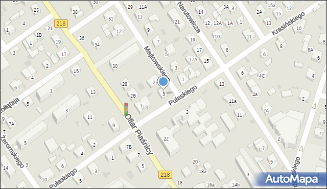 Wejherowo, Krasińskiego Zygmunta, 3, mapa Wejherowo